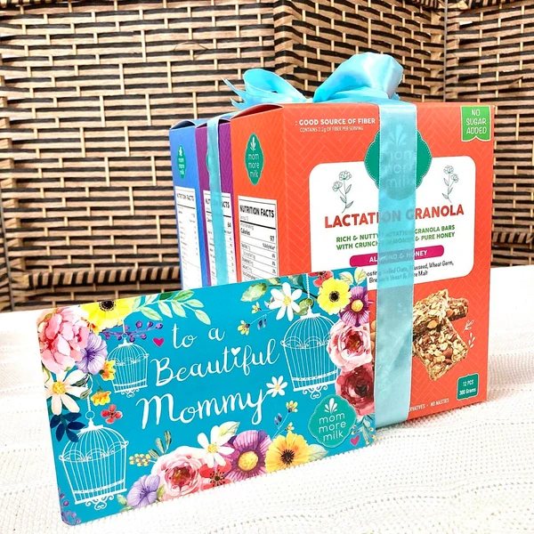 Sweet Mommy Gift Set: kotak MMM diikat reben bersama kad to a Beautiful Mommy
